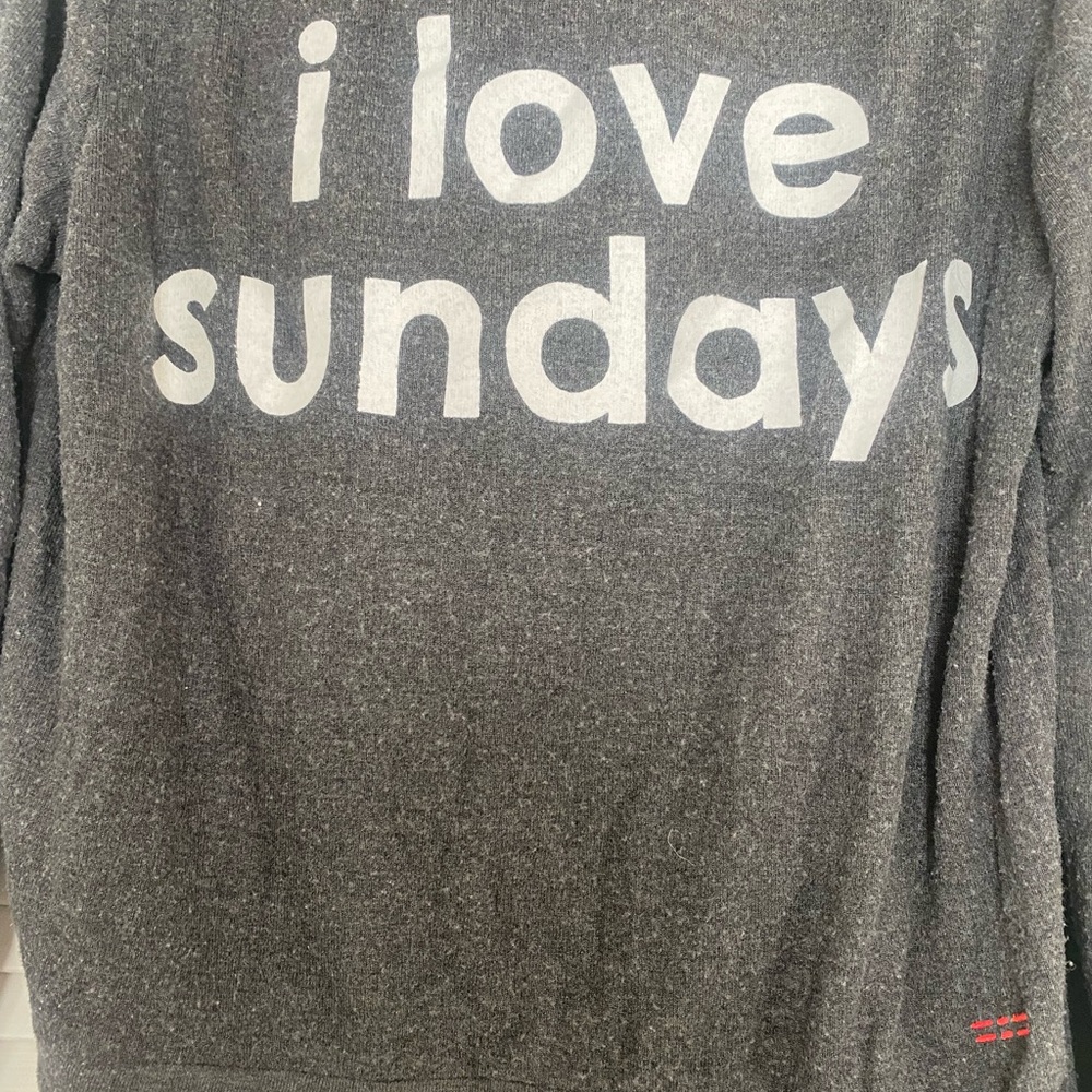 Peace Love World Gray 'I Love Sundays' Sweatshirt